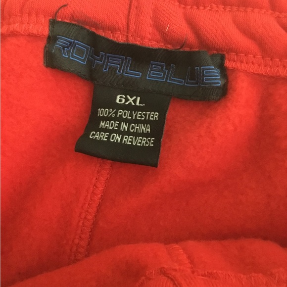 Royal Blue Men’s Cargo Sweatpants - Size 6X - NWT.   6 - Picture 5 of 5